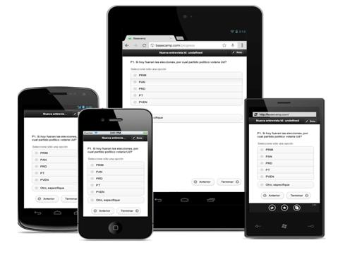 encuestas en tablets